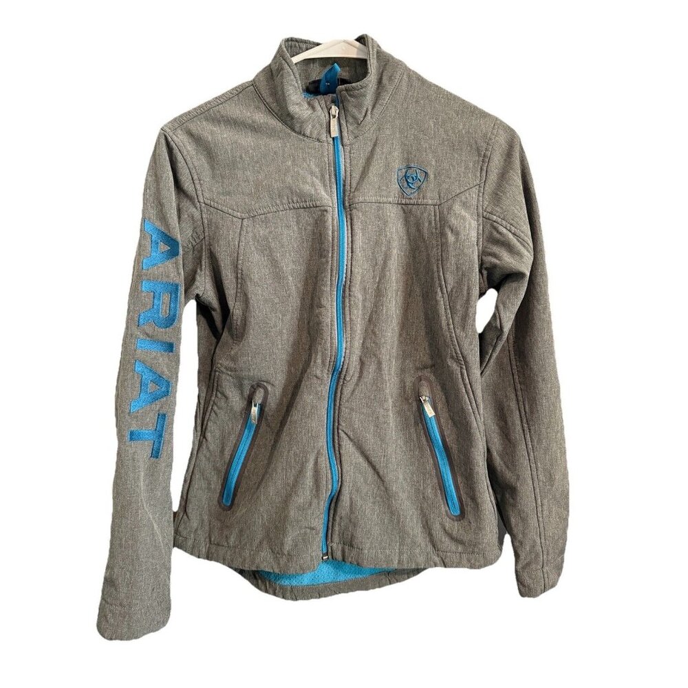Ariat Gray Jacket with Blue Accents
